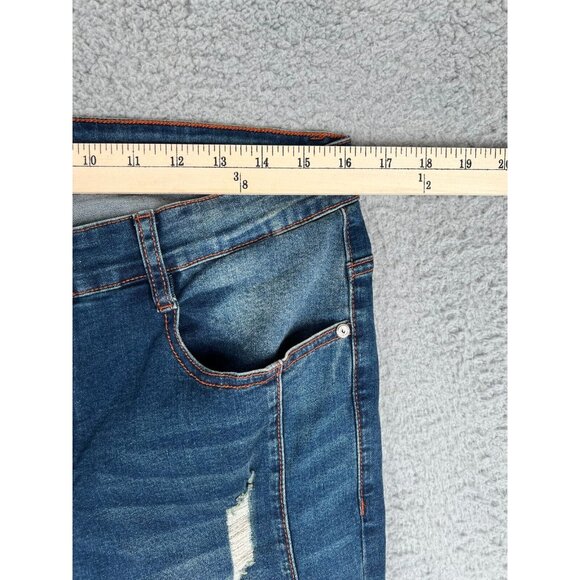 Ace of Diamond Western Bootcut Cowboy Distressed Jeans Men's 30x31 Blue Rodeo - Picture 4 of 11